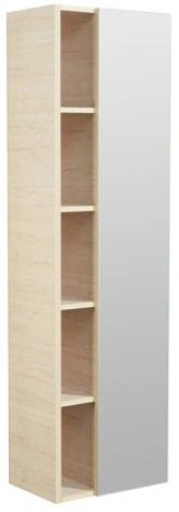 Шкаф-пенал подвесной Roca Etna 45.5 зеркало/дуб верона 857303445