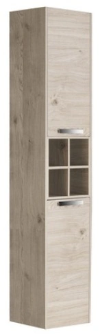 Шкаф-пенал подвесной с бельевой корзиной Roca Lago 35 дуб светлый 857297444