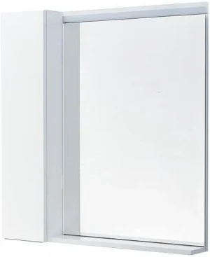 Шкаф-зеркало Aquaton Рене 80 белый/грецкий орех 1A222502NRC80