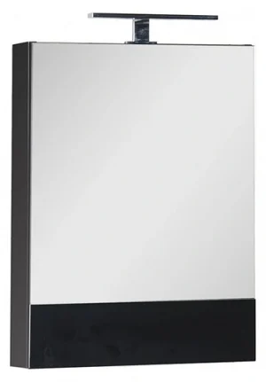 Шкаф-зеркало Aquanet Нота 58 L чёрный 00169191