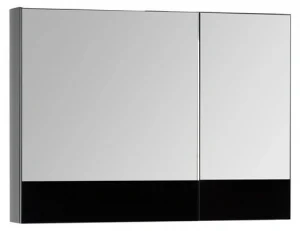 Шкаф-зеркало Aquanet Верона 90 L чёрный 00172340