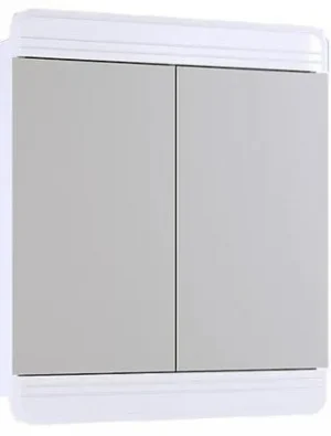 Шкаф-зеркало Aqwella Corsica 74 белый Kor.04.07