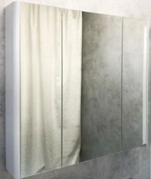 Шкаф-зеркало Comforty Сорренто 90 светло-серый 00-00001968CF