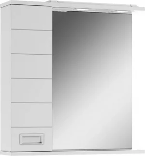 Шкаф-зеркало Домино Cube 65 L белый DC5006HZ