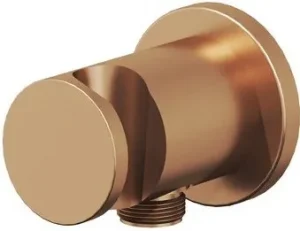 Шланговое подключение с держателем Ravak розовое золото X07P708