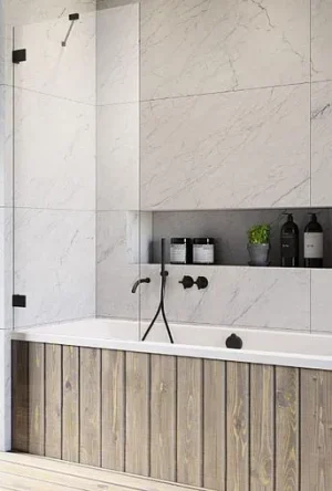 Шторка на ванну 1000мм прозрачное стекло Radaway Essenza Pro Black PNJ 100 10101100-54-01