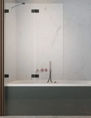 Шторка на ванну 1200мм прозрачное стекло Radaway Essenza Pro Black PND II 120 L 10102120-54-01L