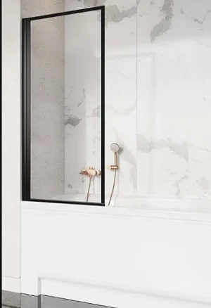 Шторка на ванну 500мм прозрачное стекло Radaway Nes Black Frame PNJ I 50 L 10011050-54-56L