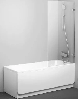 Шторка на ванну 800мм прозрачное стекло Ravak Brilliant BVS1-80 7U840A00Z1+D01000A070