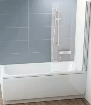 Шторка на ванну 800мм прозрачное стекло Ravak Chrome CVS1 80 R 7QR40100Z1