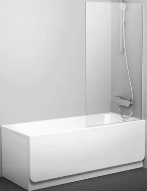 Шторка на ванну 800мм прозрачное стекло Ravak PVS1 80 79840100Z1