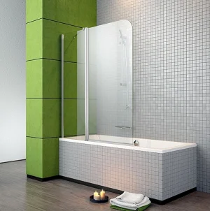 Шторка на ванну 1300мм прозрачное стекло Radaway Eos II PND 130 L 206213-01L