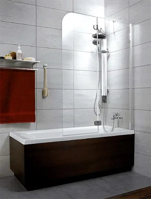 Шторка на ванну 1200мм прозрачное стекло Radaway Torrenta PND PND 120 R 201203-101NR