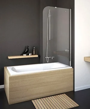 Шторка на ванну 800мм прозрачное стекло Radaway Torrenta PNJ PNJ 80 R 201101-101NR