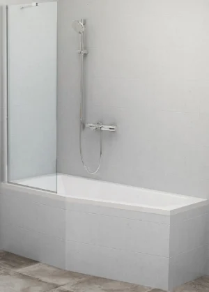 Шторка на ванну 700мм прозрачное стекло Roltechnik PXV1/750 453-7500000-00-02