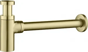 Сифон бутылочный для раковины TIMO brushed gold 958/17L