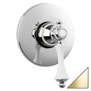 Смеситель для душа скрытого монтажа Cezares Margot золото/белый MARGOT-DIM-03/24-Bi