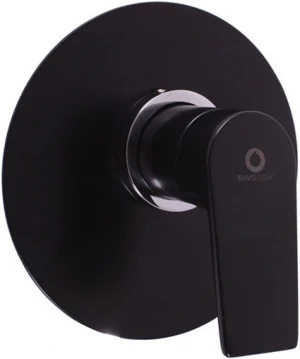 Смеситель для душа скрытого монтажа Rav Slezak Colorado чёрный матовый/хром CO183LCMATC