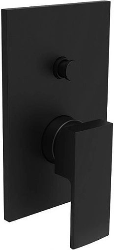 Смеситель для ванны скрытого монтажа Paffoni Elle чёрный матовый EL015NO/M