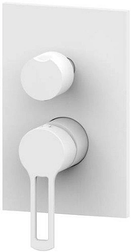 Смеситель для ванны скрытого монтажа Paffoni Ringo белый матовый RIN018BO/M