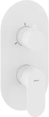 Смеситель для душа скрытого монтажа Ravak Eleganta белый матовый X070260