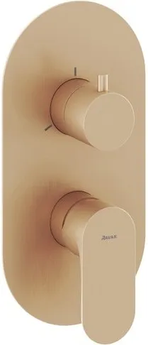 Смеситель для душа скрытого монтажа Ravak Eleganta розовое золото X070371