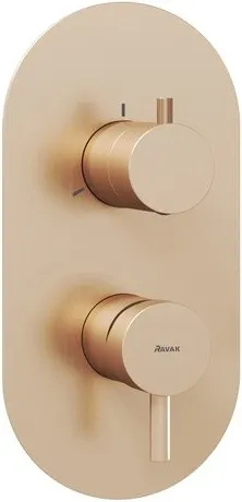 Смеситель для душа скрытого монтажа Ravak Espirit розовое золото X070357
