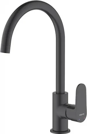 Смеситель для кухни Aquatek Оберон чёрный матовый AQ1282MB