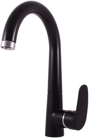 Смеситель для кухни Rav Slezak Amur чёрный матовый/хром AM719.5CMATC