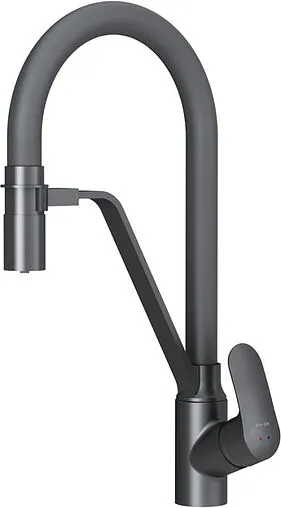 Смеситель для кухни с подключением к фильтру Am.Pm Like чёрный матовый F8007822