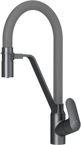 Смеситель для кухни с подключением к фильтру Am.Pm Like чёрный/серый F8007825