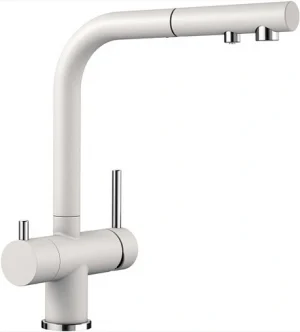 Смеситель для кухни с подключением к фильтру Blanco Fontas-S II белый/хром 525204