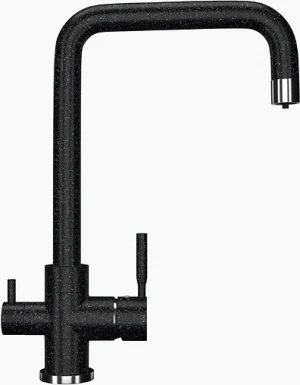 Смеситель для кухни с подключением к фильтру Ulgran чёрный U-019-308