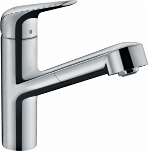 Смеситель для кухни с выдвижным изливом Hansgrohe Focus M42 150 1jet хром 71814000