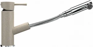 Смеситель для кухни с выдвижным изливом Ulgran бежевый U-009-328