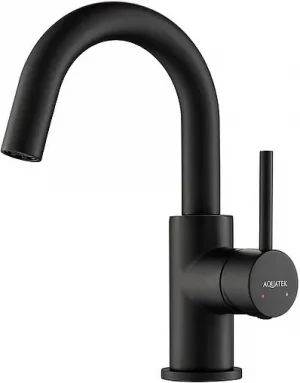 Смеситель для раковины Aquatek Европа чёрный матовый AQ1307MB