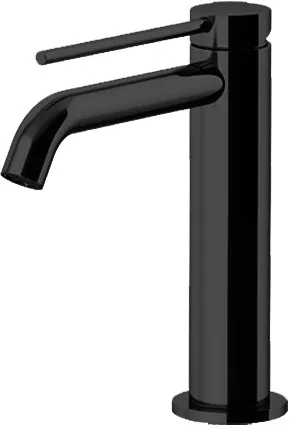 Смеситель для раковины Gattoni Circle Two чёрный матовый 9144/91NO