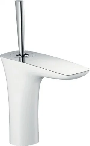 Смеситель для раковины Hansgrohe PuraVida 110 белый/хром 15074400