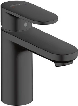 Смеситель для раковины Hansgrohe Vernis Blend 100 чёрный матовый 71580670