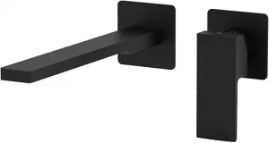 Смеситель для раковины из стены Paffoni Elle чёрный матовый EL105NO70