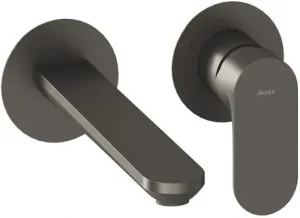 Смеситель для раковины из стены Ravak Eleganta графит X070329