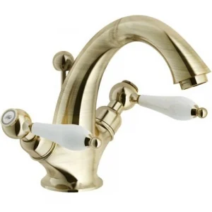 Смеситель для раковины Nobili Antica бронза/белый AT31118/6BR