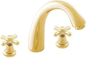 Смеситель для раковины Rav Slezak Morava retro золото MK133.5Z