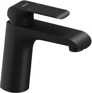 Смеситель для раковины Ravak Flat чёрный матовый X070173