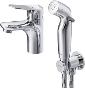 Смеситель для раковины с гигиеническим душем Am.Pm Sunny хром F85C03000