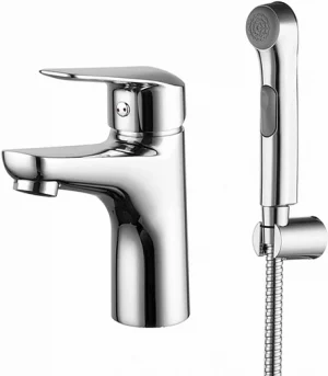 Смеситель для раковины с гигиеническим душем IDDIS Torr хром TORSB00i08