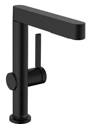 Смеситель для раковины с вытяжным изливом Hansgrohe Finoris 230 чёрный матовый 76063670