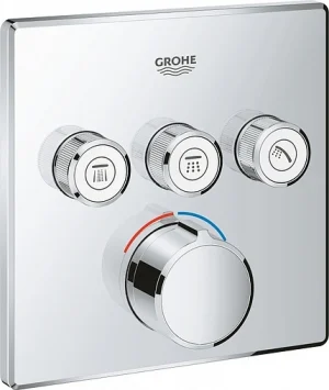 Смеситель для ванны скрытого монтажа Grohe Grohtherm SmartControl хром 29149000
