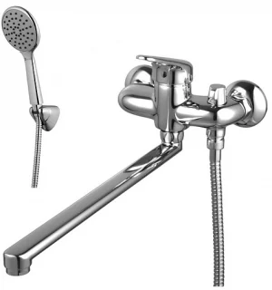 Смеситель для ванны с длинным изливом Lemark Luna хром LM4117C