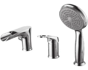 Смеситель на борт ванны на 3 отверстия Lemark Omega хром LM3145C